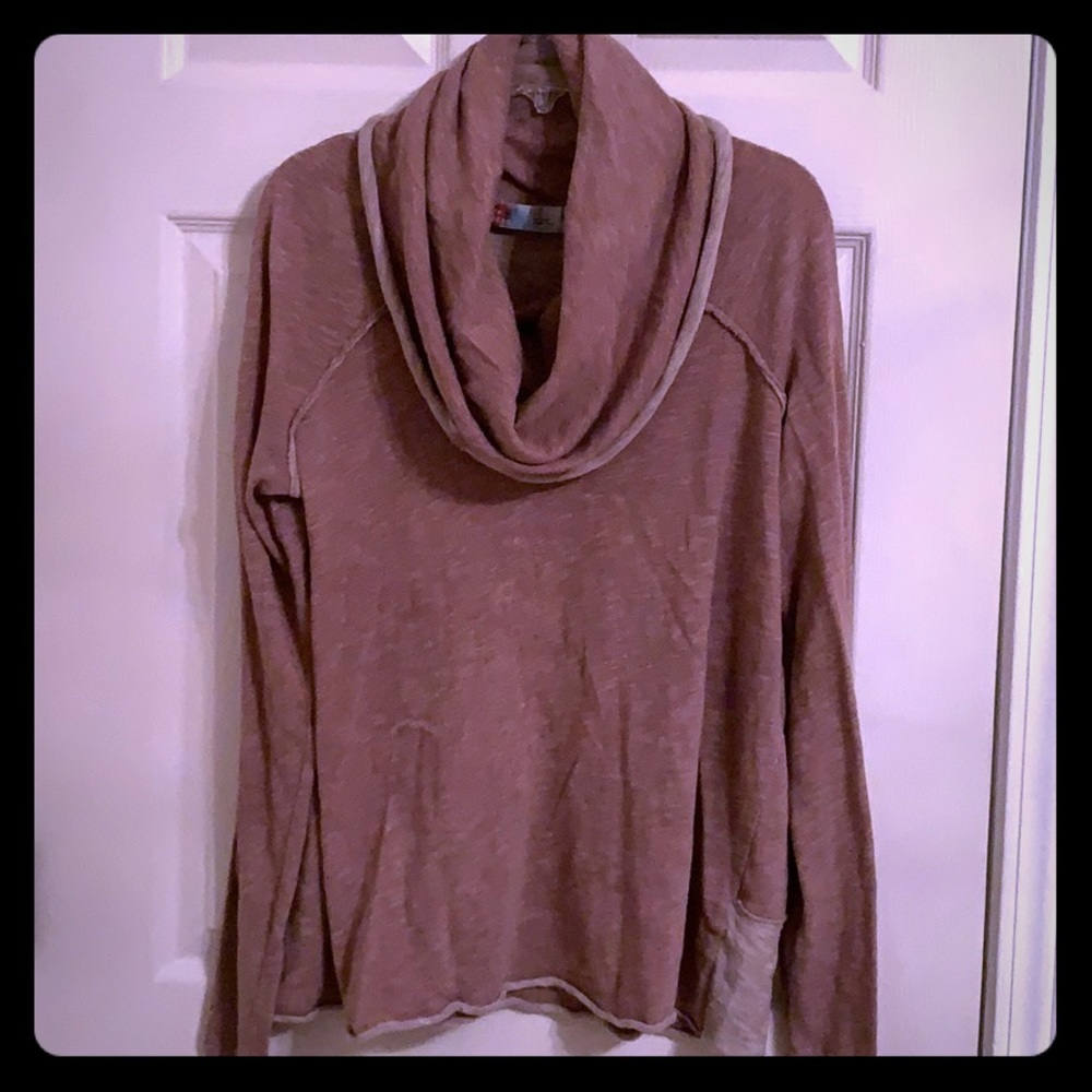 Free People Cowl neck, pullover sweatshirt